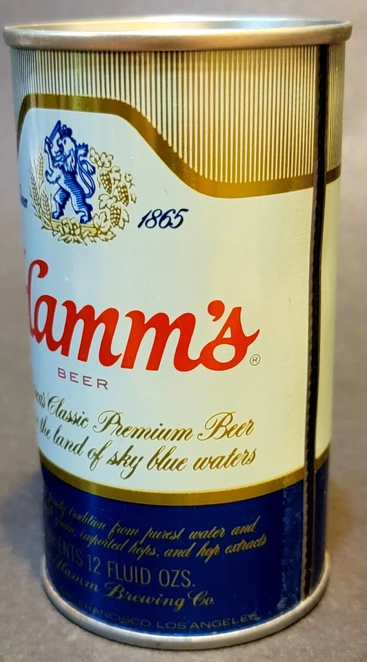Vintage 1960s Hamm's Beer Steel Flat Top Pull Tab Can by Theodore Hamm Brewing - Image 4 of 4
