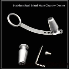 Stainless Steel Metal Male Chastity Belt Chastity Device Lock Chastity Cage Male