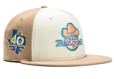 3/8 Casquette ajustée exclusive Hat Club Texas Rangers Sugar