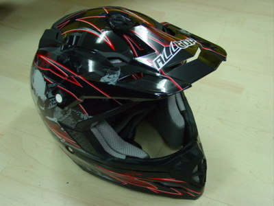 ALLTOP Helm Cross-Helm Motocrosshelm Gr. XL schw./silber/rot NEU alte  Lagerware | eBay