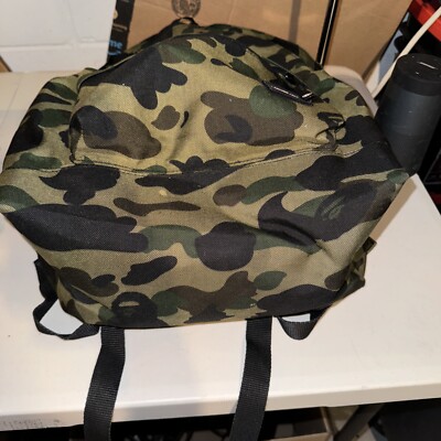 A BATHING APE BAPE Camouflage Pattern Backpack [EX] Ruck