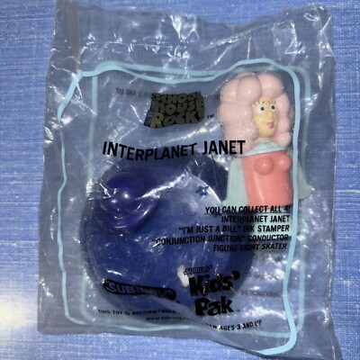 Schoolhouse Rock! Interplanet Janet Action Figure Toy Variant Subway 2001 New