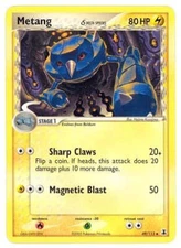 Pokemon EX Delta Species  49/113 Metang Card