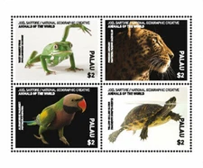 Palau 2017 - Nat Geo Animals of the World - Sheet of 4 Stamps - MNH