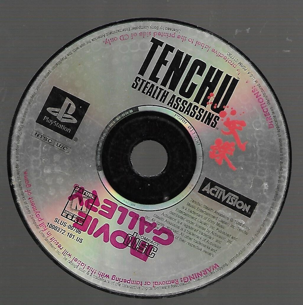 Jeu Tenchu Pour PlayStation 1 (PS1) Version FR Complète - Bon état - Rétro Gaming