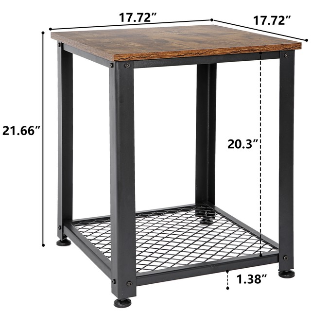 Bare Decor Cheyenne Metal And Wood End Table For Sale Online Ebay