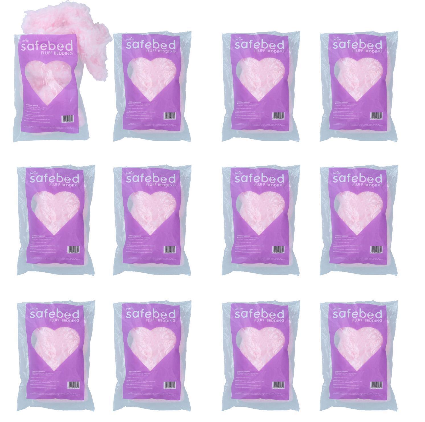 12PK Small Animal Hamster Gerbils Safe Bed Fluff Nesting Bedding - Colour Varies