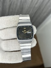 Orologio da polso uomo vintage Seiko 5 automatico forma TV 6309-4004 giorno/data Giappone.