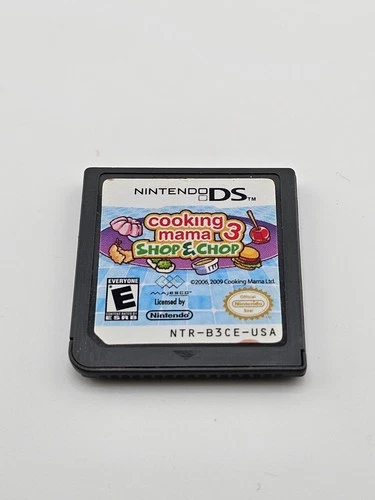 Nintendo DS Cooking Mama 3 Shop & Chop Cartridge Only Cleaned & Tested