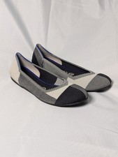 Rothy's The Flat Captoe Black Round Toe Shoes Women's Size US 7.5