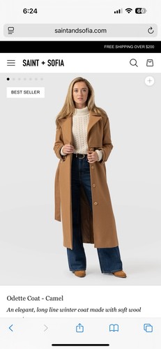 Saint And Sofia Odette Coat Size 10