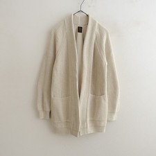 BATONER Cotton Rib-Knit Cardigan Size 1