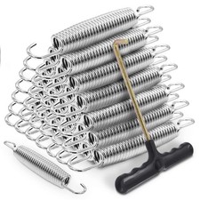 72 Pieces Trampoline Springs Replacement with T-Hook Heavy Duty Stainless Ste...