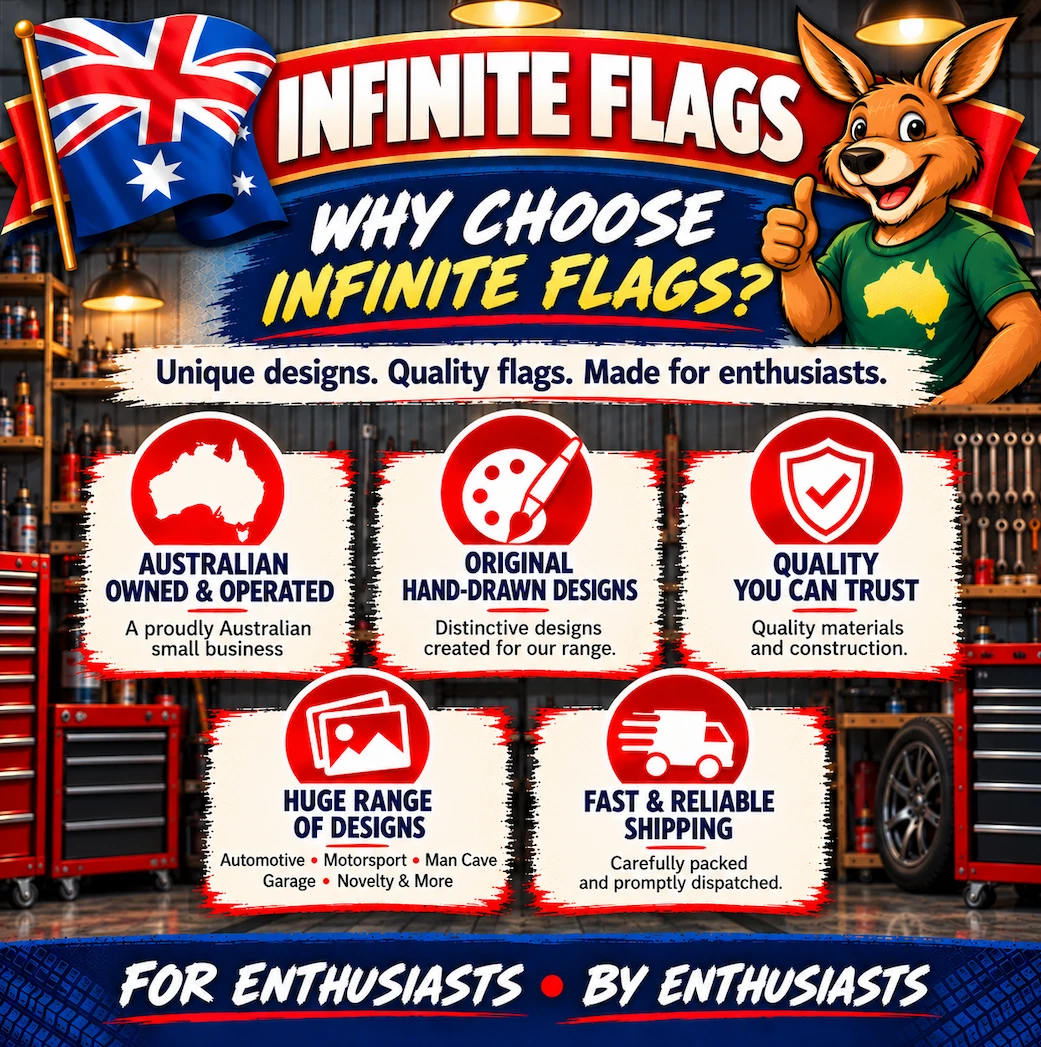 Infinite Flags information infographic