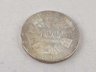 100 Schilling Silbermünze 1976 Österreich 200 Jahre Tirol 900 Silber Gedenkmünze
