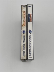 TESTED WORK Sega Saturn Fighters Megamix Fighting Vipers Video Game Lot Bundle