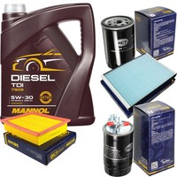 SCT Inspektionspaket 5L Mannol Diesel TDI 5W-30 FüR VW Golf IV Cabriolet 1.9