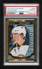 2015-16 O-Pee-Chee Platinum Seismic Gold 3/50 Jack Eichel #M50 PSA 10 GEM MT 6bx