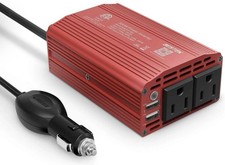BESTEK 300W Power Inverter DC 12V car To 115V AC w/2 - 4.2A Dual USB