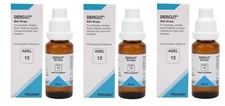 ADEL 12 Skin Drops Pack of 3 Natural Homeopathic Remedy for Healthy Clear Skin