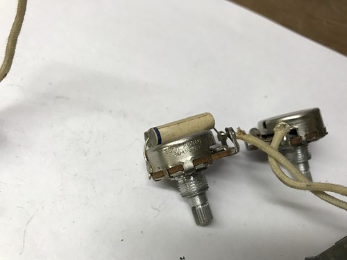 20th Week 1959 Pre CBS Fender Stratocaster Potentiometers with & Cap Strat loom - Picture 4 of 8