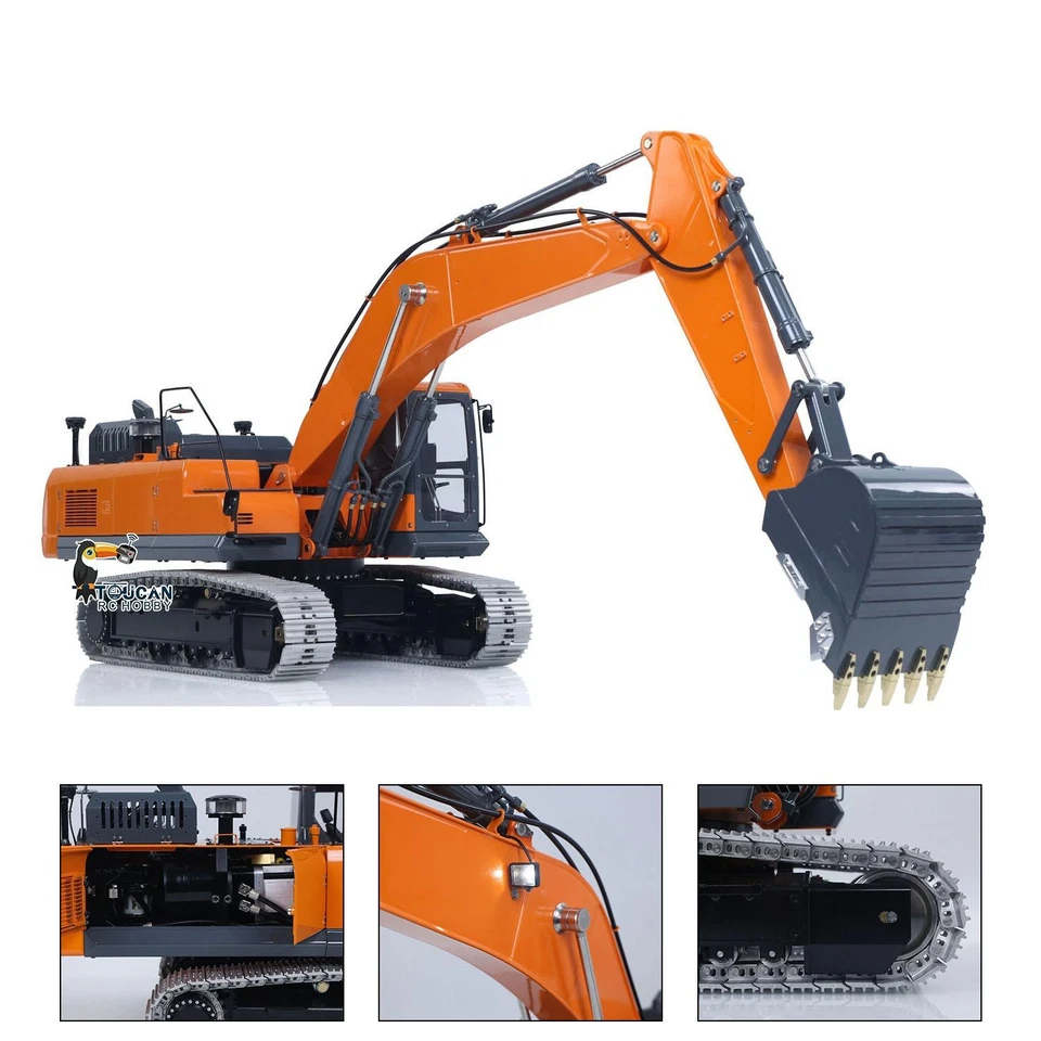 1/14 LESU DX350LC RC Metal Hydraulic Excavator Brushless Pump Light Finished - Image 2 of 4