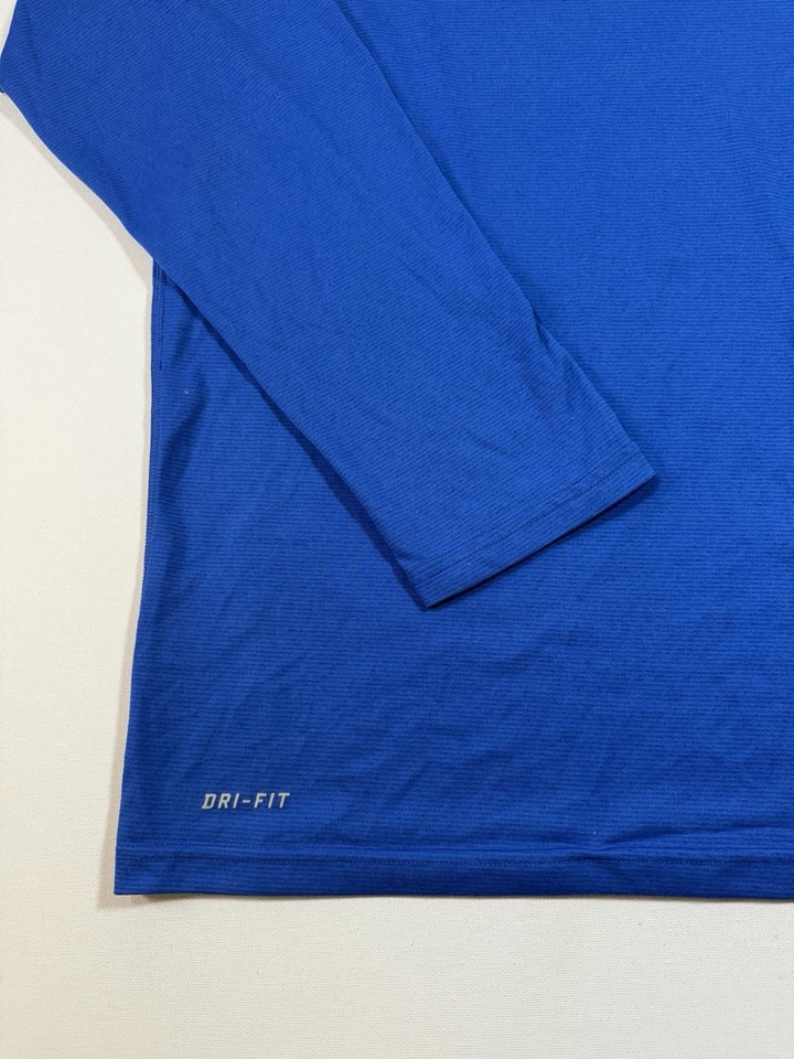 耐克 Duke Blue Devils 连帽衫男式 XL 蓝色 Dri-Fit 轻便曲棍球 NCAA 标志 — 第 2/4 张图片