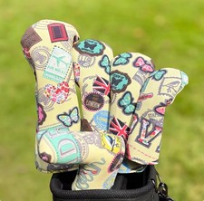 New Golf Club Head PU Covers Driver Woods Hybrid UT Head Cover