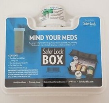 Safer Lock Box Keep Your Medicine Safe With 4 Digit Combination Lock Cap SEALED