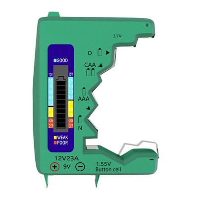 Battery Capacity Tester Digital with LCD for AA AAA C D N 9 Volt Batteries