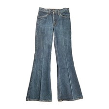Vintage Levis 684 Big Bell Bottom Jeans Denim Orange Tab 29x33 Unisex 70s/80s
