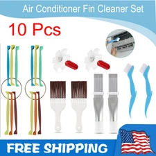 Air Conditioner Fin Cleaner Set Fin Comb Condenser Straightener Cleaning Brush