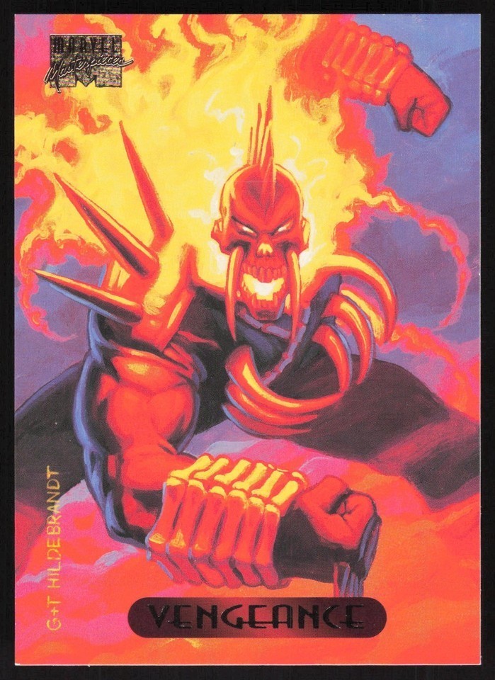 Vengeance #130 Marvel 1994 Masterpieces trading card — raw and PSA graded price guide