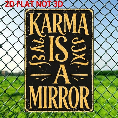 [2D Flat] 2D Flat Not 3D Tin Metal Signs Home Décor, Life Is Better When Laughi