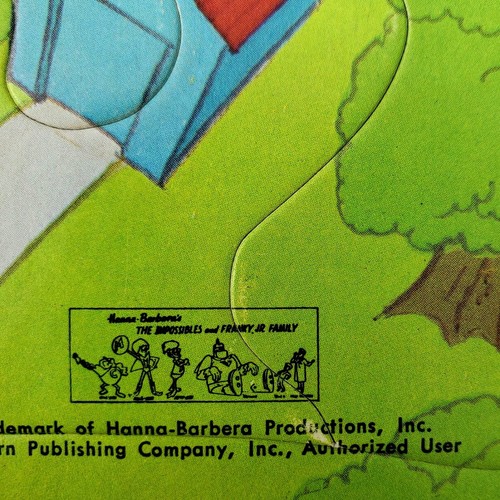 Hanna-Barbera Frankenstein Jr The Impossibles Frame-Tray Puzzle Whitman 1969 - Picture 7 of 11