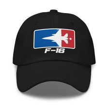 F-16 Fighting Falcon Dad Hat Adjustable Low P...