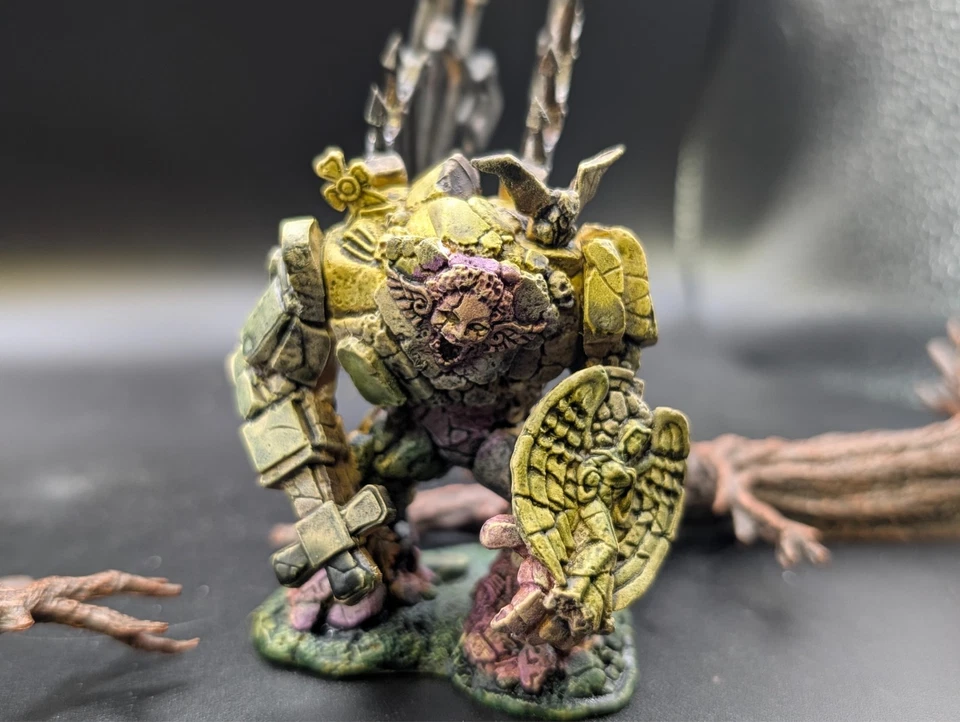 Gran lápida bien pintada Golem/Cemetery Spirit dnd miniatura de fantasía Foto 4 de 4