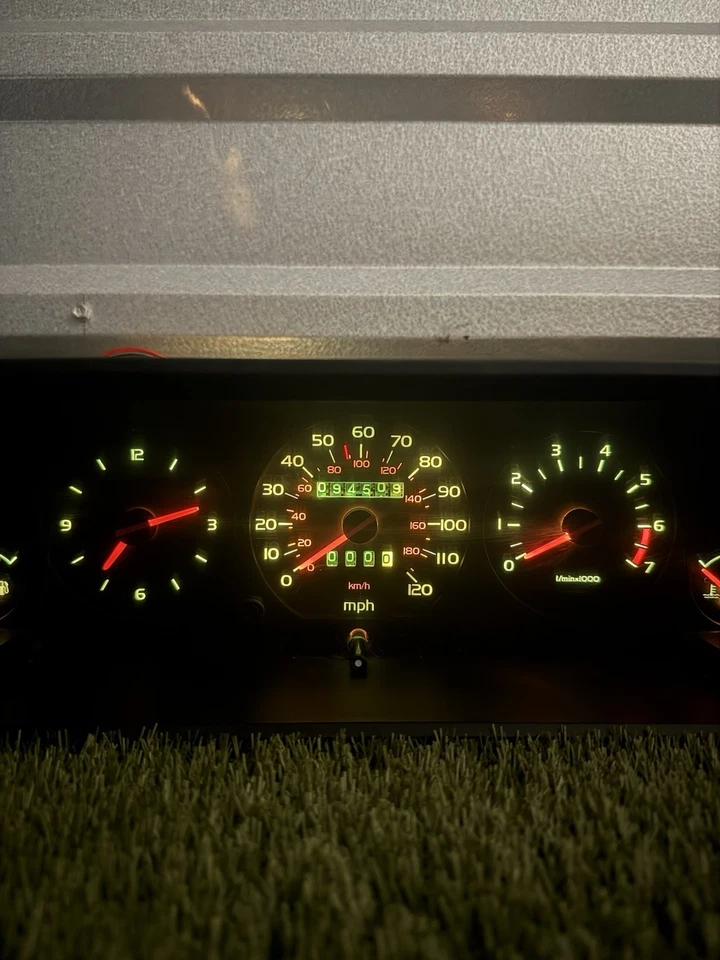 Cuadro de instrumentos Volvo 740 1989-1990 cuadro de instrumentos velocímetro 94 k millas fabricante original Foto 2 de 4