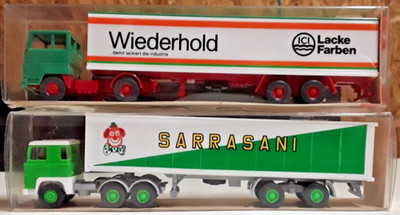 Wiking 1:87/HO Scale Ford GroBraum & Container Sarrasani Tractor-Trailer (AA-669