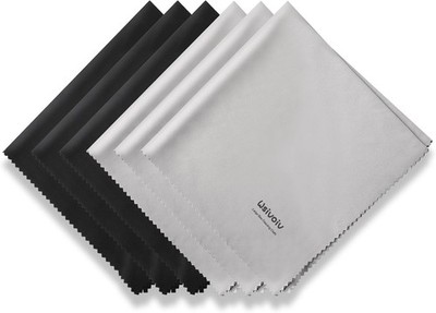 6PCS Large Eyeglass Cleaning Cloths, 12 x12 inches Glasses Cleaner, Individually