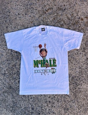 VTG Kevin McHale Caricature Boston Celtics Salem Single Stitch Sz L T-shirt