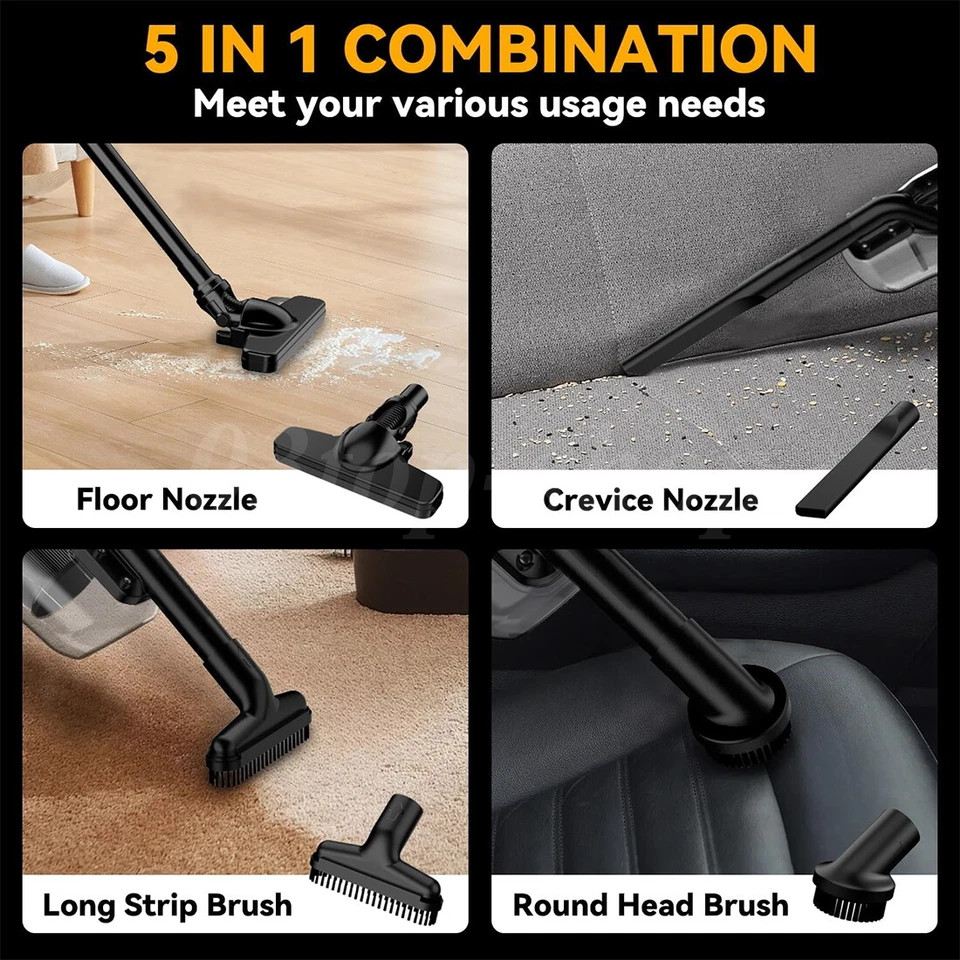 500W Cordless Handheld Vacuum Cleaner Portable Car Auto Home Wireless 2Battery alternate view 6