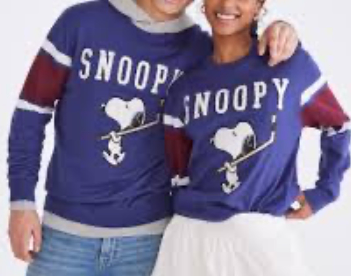 Peanuts X Aeropostale Snoopy Hockey Oversized Hoodie NWT