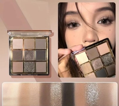 9 Farben Lidschattenpalette Langanhaltend Wasserfest Matt Glitzernd 