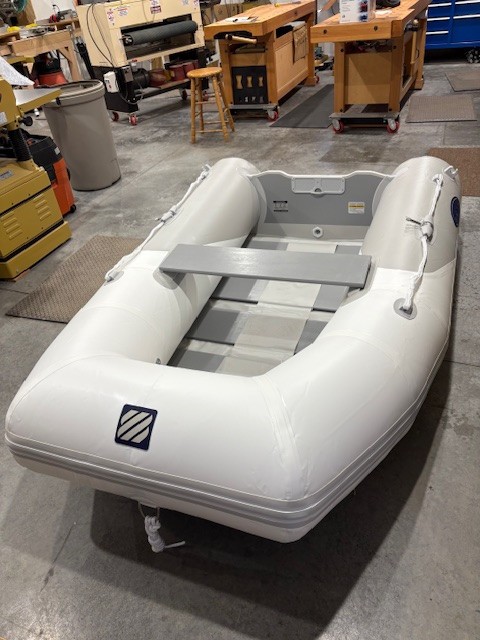 inflatable dinghy boat West Marine 8ft 4 in new never used in canvas bag