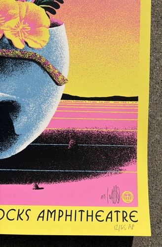 Authentic DIRTY HEADS 2024 Red Rocks Colorado đź’€Screen Print Max Loeffler Poster - Picture 3 of 6