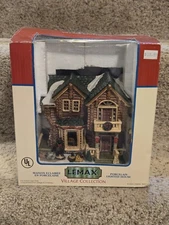 Lemax Mountain Breeze Retreat Lighted Log Cabin Vail Village Collection Detailed