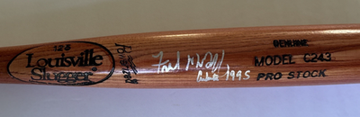 #ad Fred McGriff Signed Louisville Slugger C243 Pro Stock Bat – #x27;Atlanta 1995#x27; $119.95