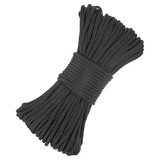 1PCS 4 mm 102FT Guyline Camping Paracord 7 Strands for Camping Tents, Black