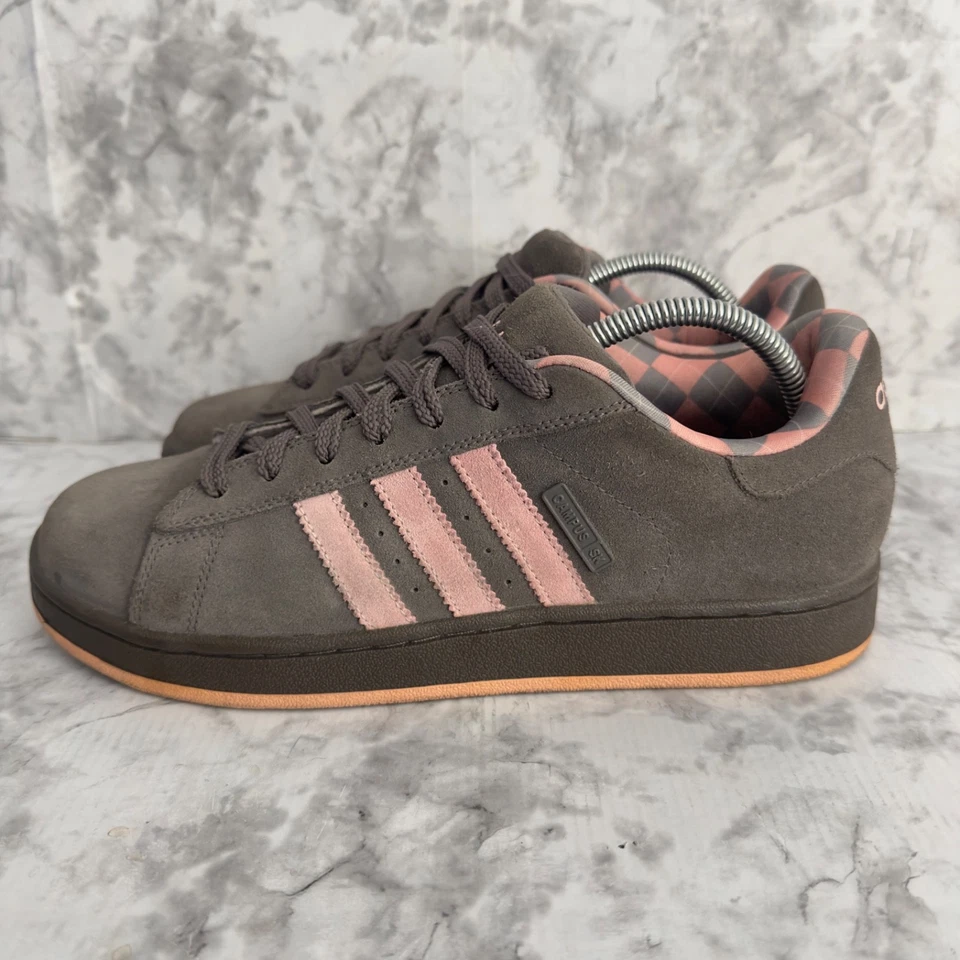Adidas Campus SK Womens 10 Original Brown Pink Suede Sneakers Low Shoes 077909 - Image 2 of 4